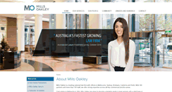 Desktop Screenshot of millsoakley.com.au